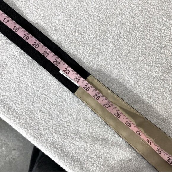 Vintage Black Silver Faux Leather Statement Belt - Picture 7 of 13